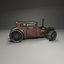 steampunk car model
