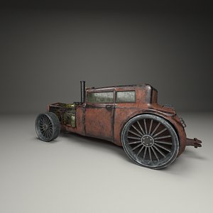 steampunk car model