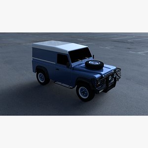 land rover defender 90 3d model