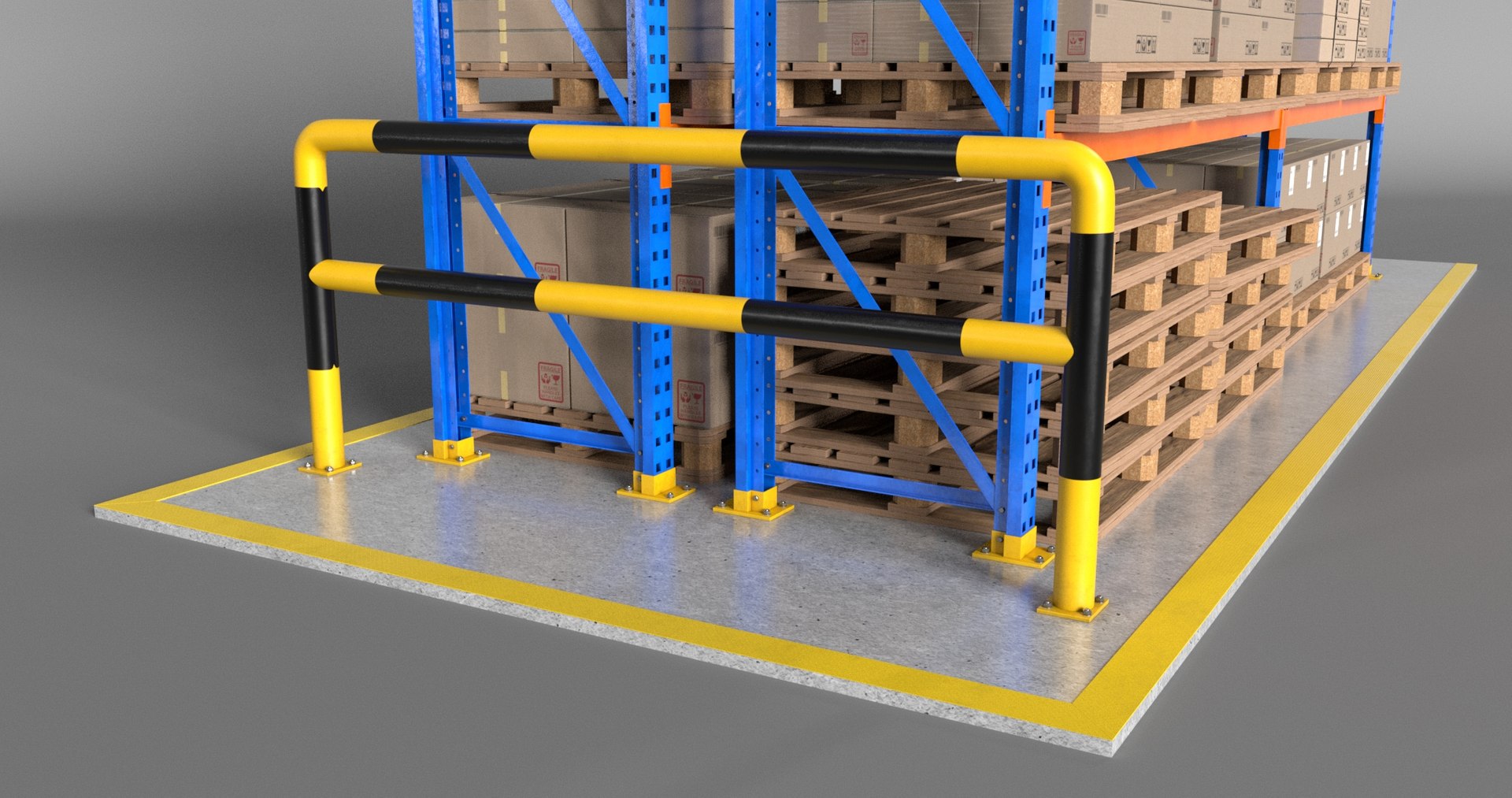 Pallet Rack 3D Model - TurboSquid 1727536