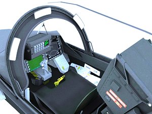 gripen cockpit 3D