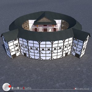 3d model globe theatre