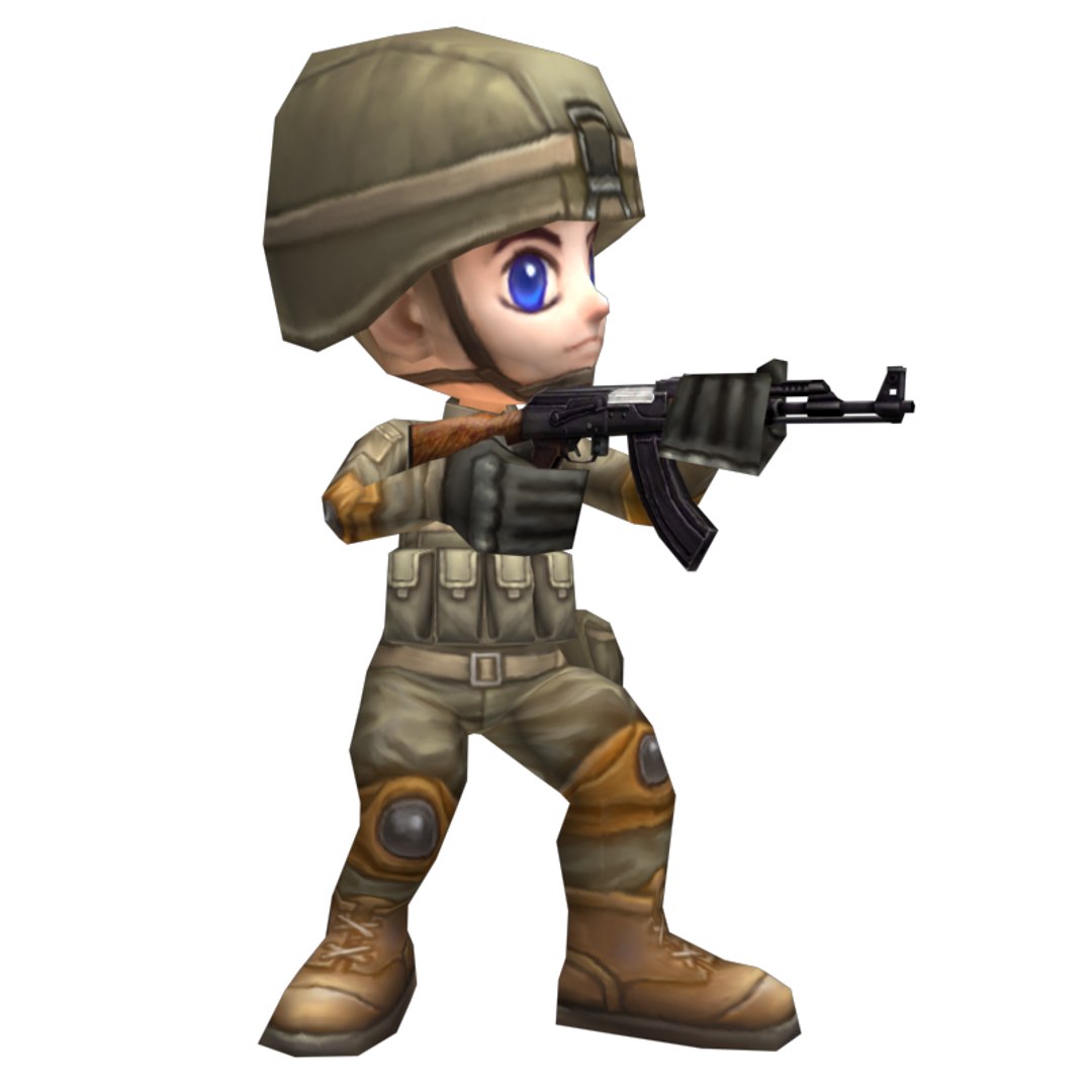 Chibi Soldier Girl