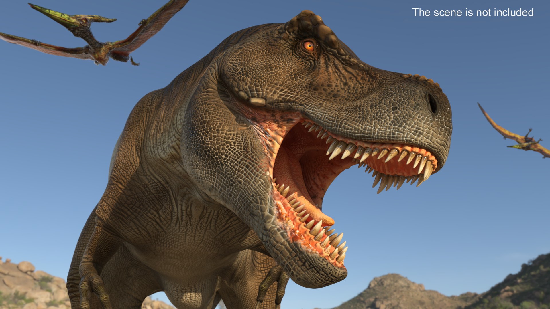 3D Model Tyrannosaurus Rex Dinosaur Rigged - TurboSquid 2382470