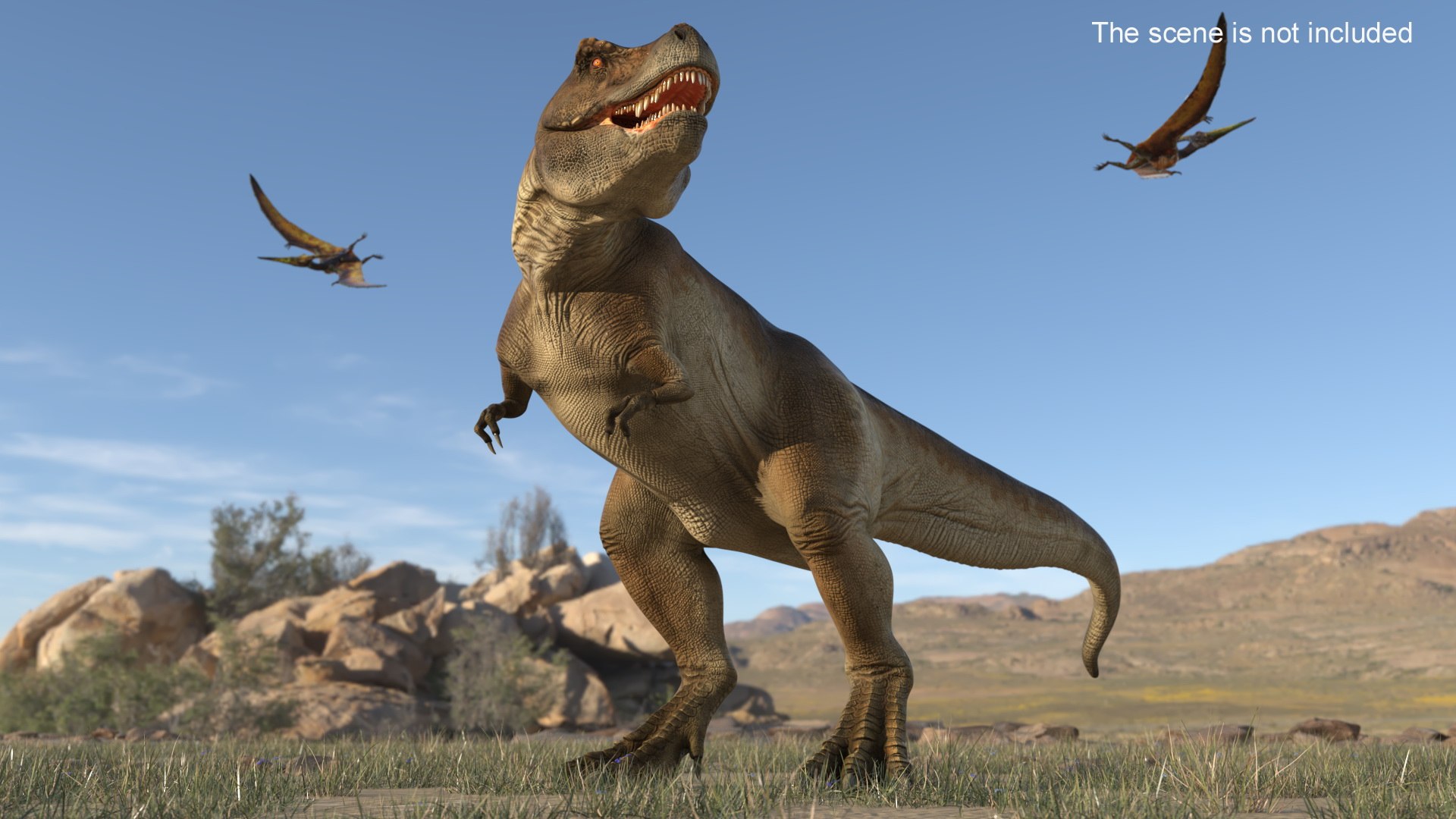 3D Model Tyrannosaurus Rex Dinosaur Rigged - TurboSquid 2382470