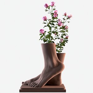 Foot Vase 3D printing
