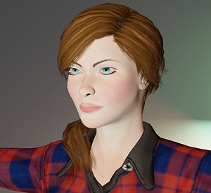 3D Game Ready Beautiful  Cute Girl character