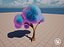 Fluffy tree 02 3D model