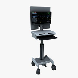 Computer Medical Cart 3D