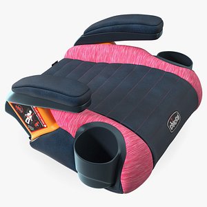 3D model Chicco GoFit Backless Booster Car Seat Pink