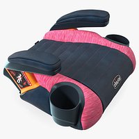 Chicco GoFit Backless Booster Car Seat Pink