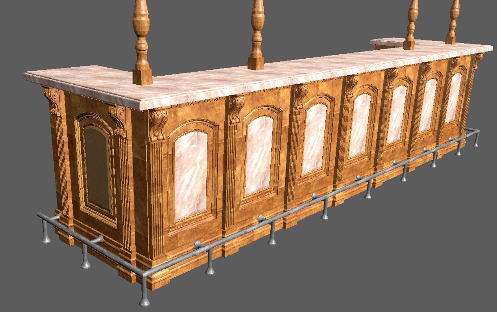 Rack bar 3D model - TurboSquid 1282188