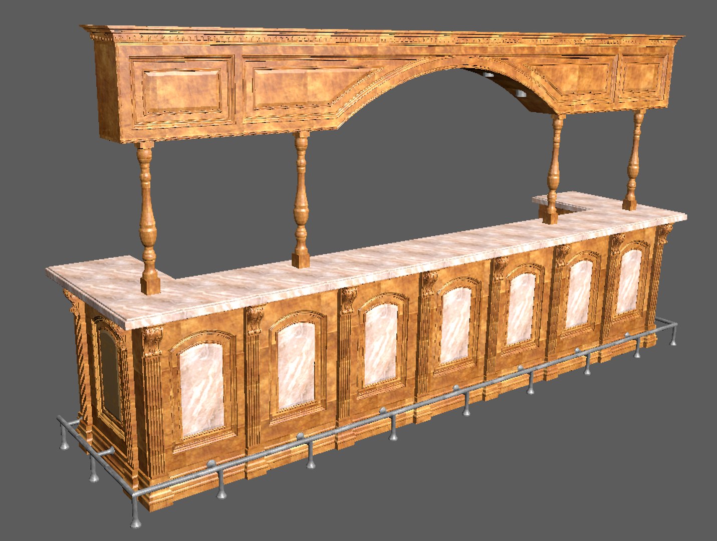 Rack bar 3D model - TurboSquid 1282188