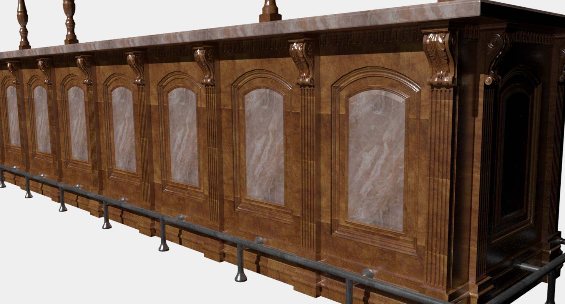 Rack bar 3D model - TurboSquid 1282188
