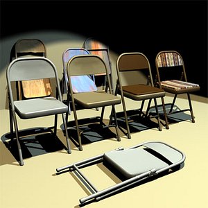 3d folding chair 01