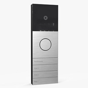 Multi Button Doorbell Panel with Camera Silver model