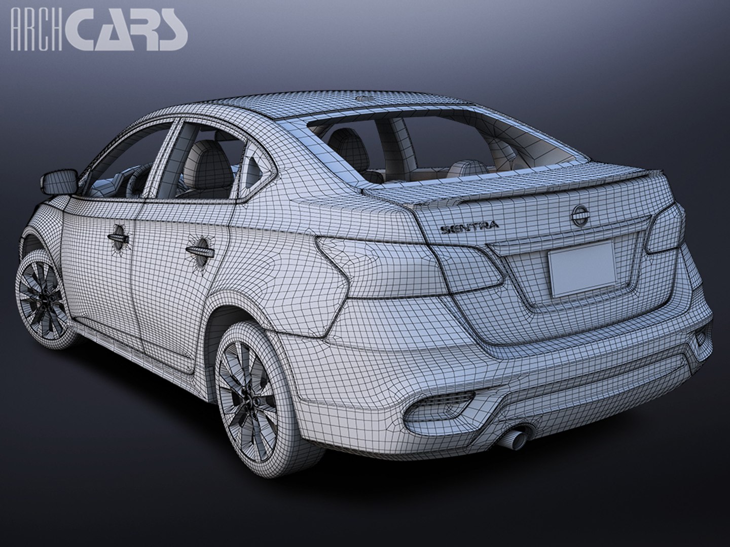 3D Model Nissan Sentra - TurboSquid 1200897