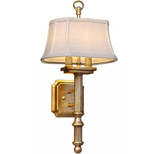 Brass wall sconce lamp in a modern classic style Art Deco 3D model 3D model