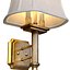 Brass wall sconce lamp in a modern classic style Art Deco 3D model