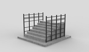 3D model stairs 3D model