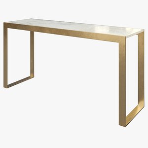 Large Marble Console Table 3D model