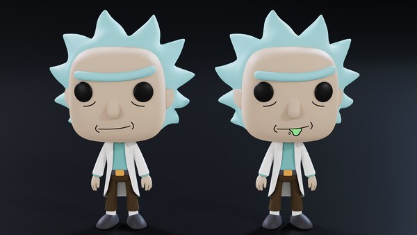 blender funko pop model
