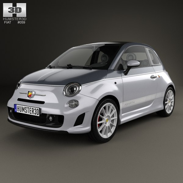 modelo 3d Fiat 500 C Abarth Esseesse 2010 - TurboSquid 1246715