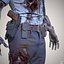 3D zombie police officer man character model
