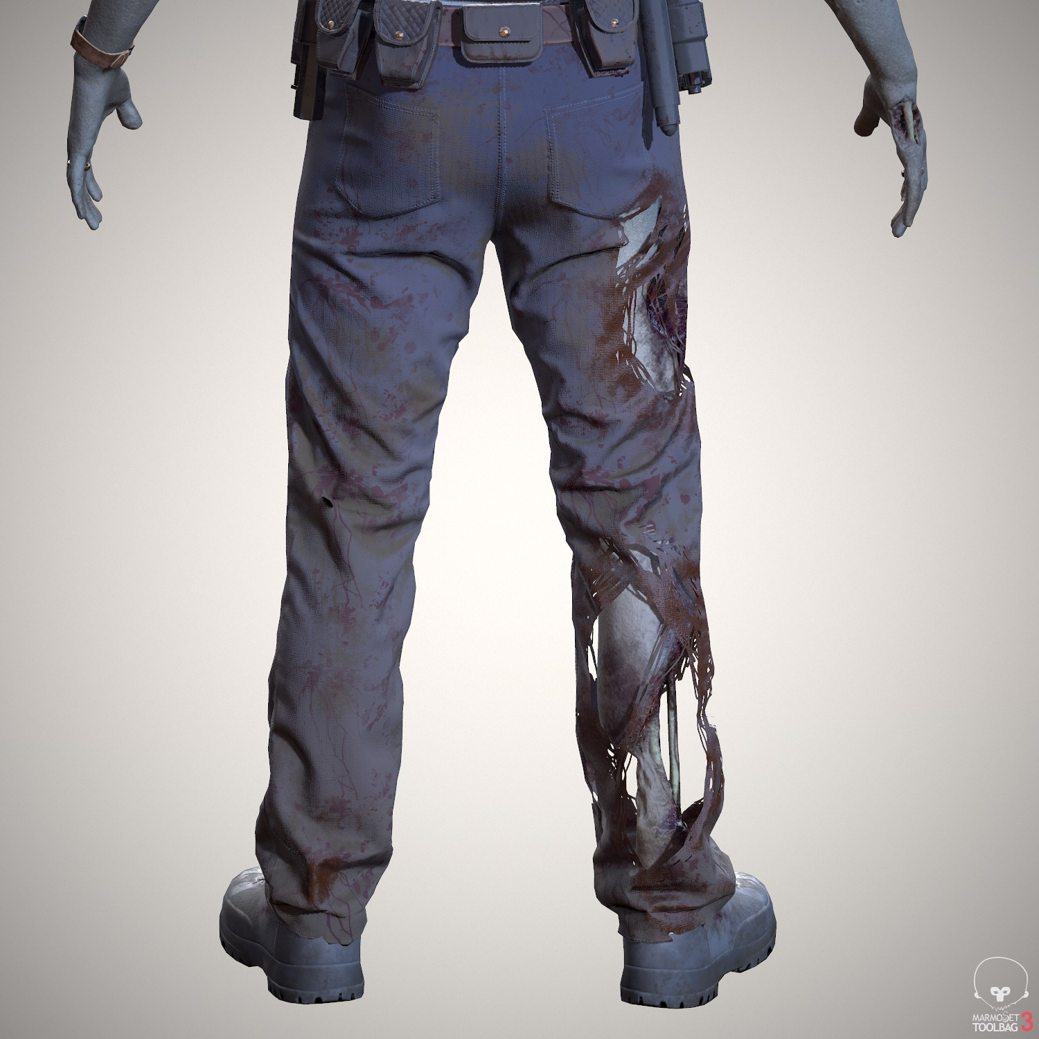 3D zombie police officer man character model - TurboSquid 1242184