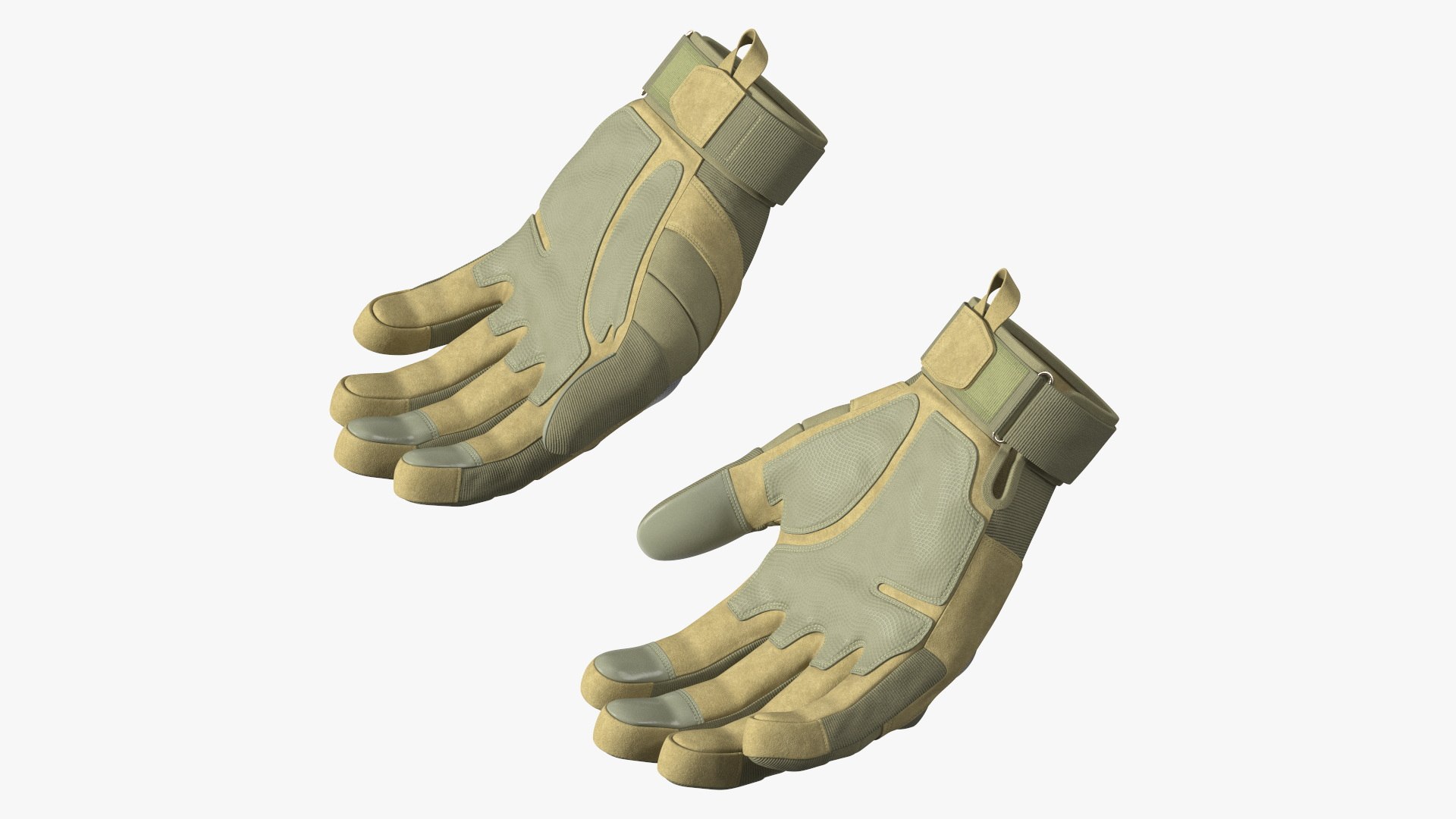 Military Gloves Khaki 3D model preview