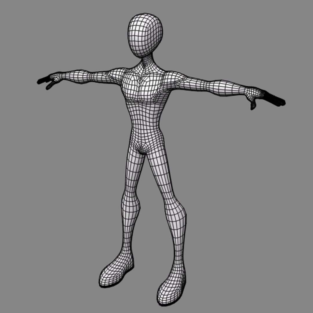 3d Model Of Figure Base Manga
