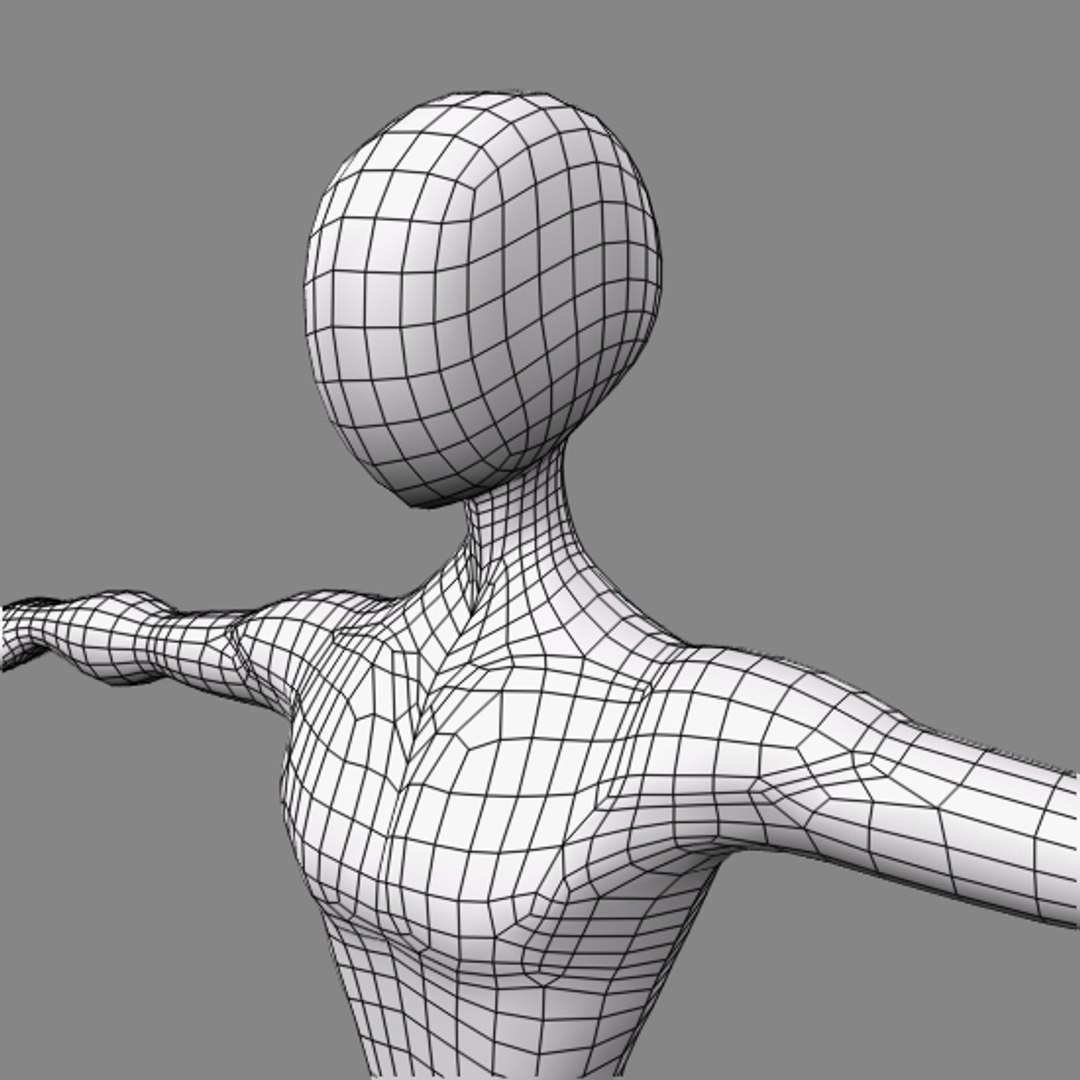 3d Model Of Figure Base Manga