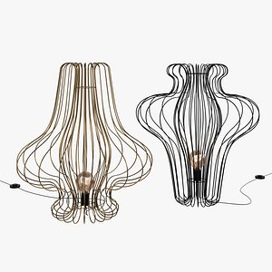 3D Can Can Industrial floor lamp by Colico