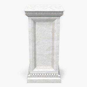 3d column base greco roman model