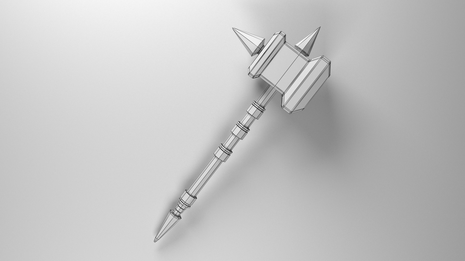 3D Mace Weapon Low-poly Vr - TurboSquid 1313181