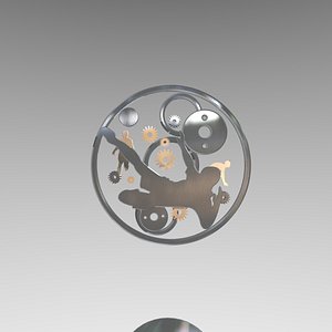 3D stopwatch model