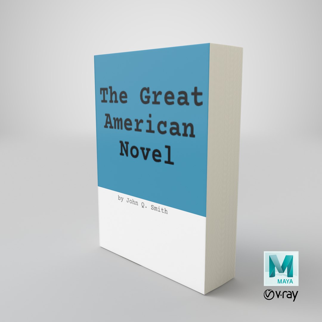 3D Model Paperback Novel TurboSquid 1355468