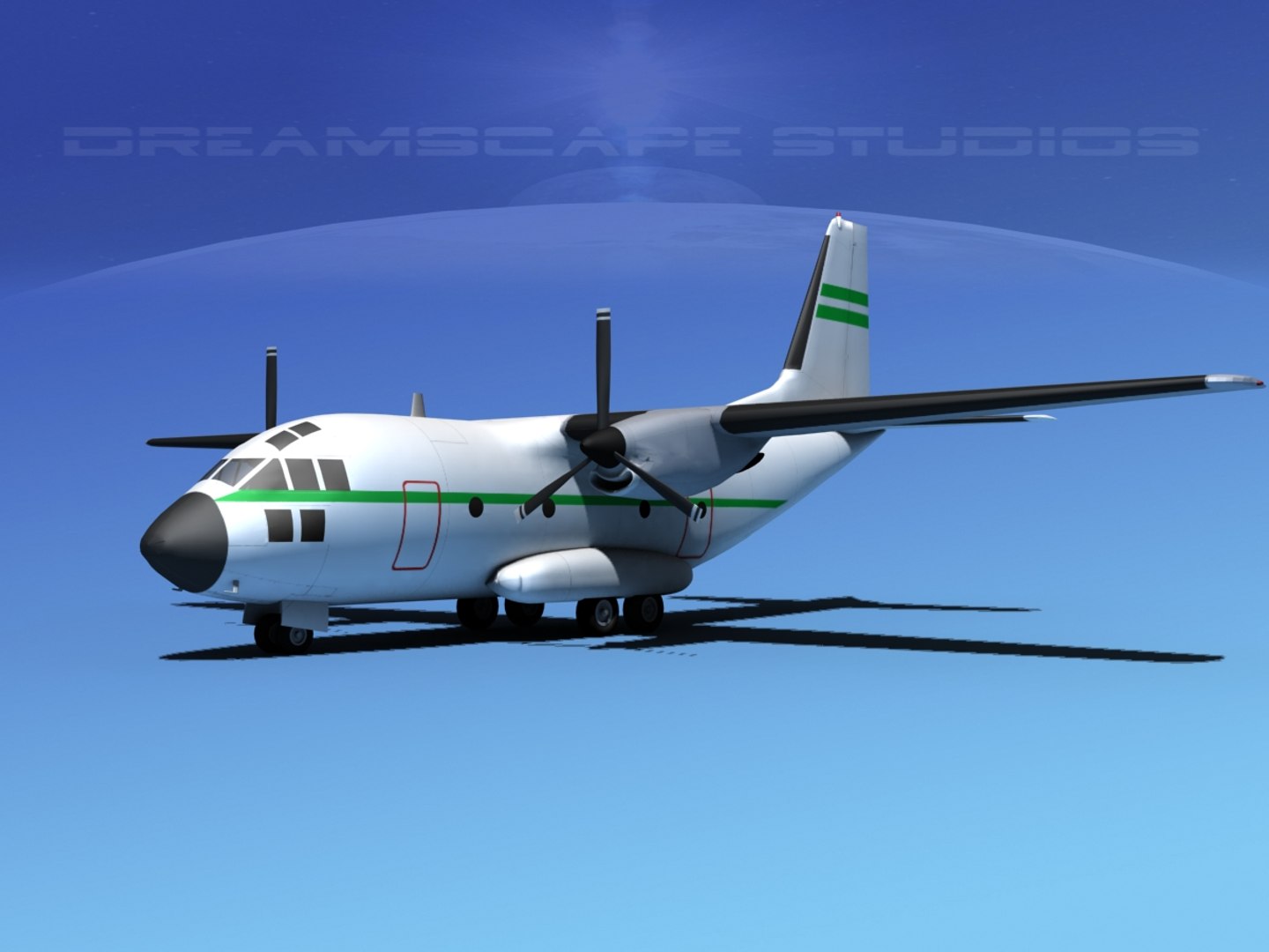 3d model aircraft spartan transports