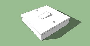 3D 8 light switches model