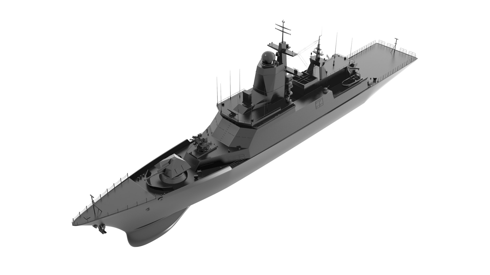 steregushchy class russian corvette 3d max