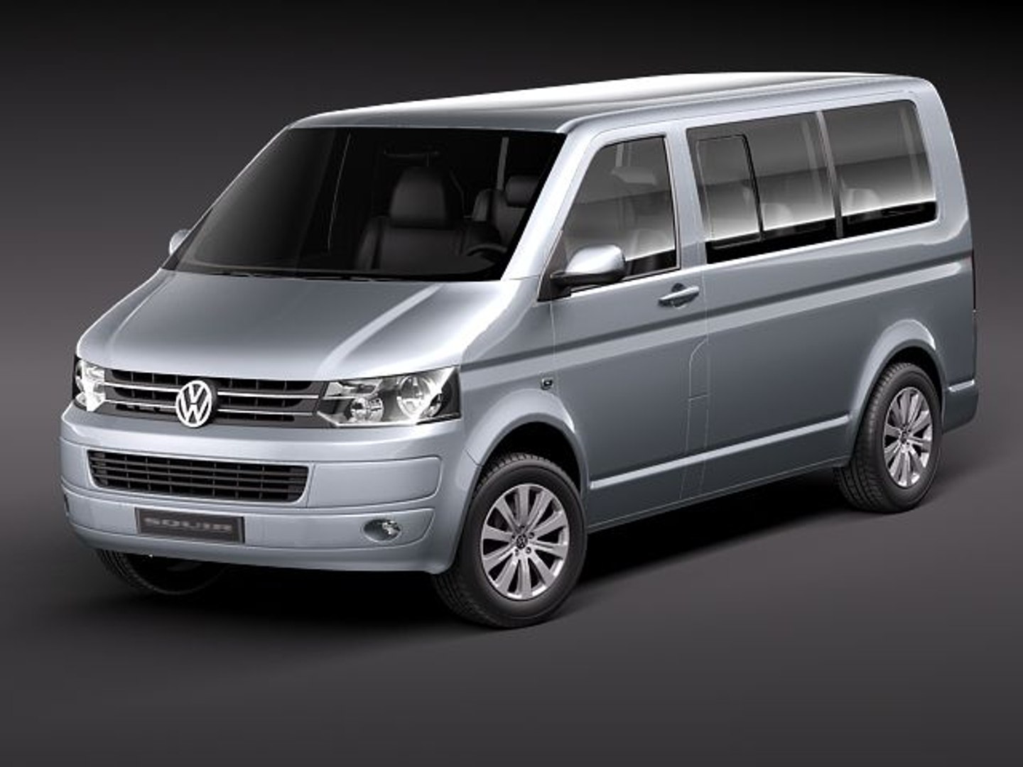 volkswagen t5 fl multivan 3d model