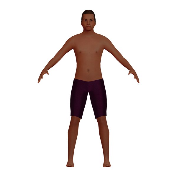 low-poly man 3D