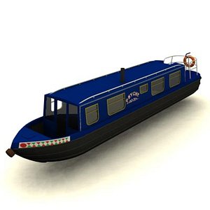 Canal Boat-S-3ds