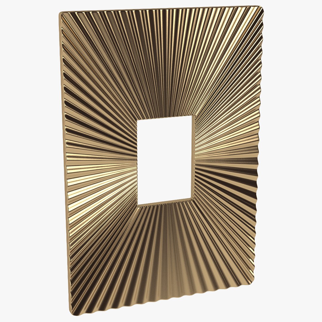 3d wall plaque metal model