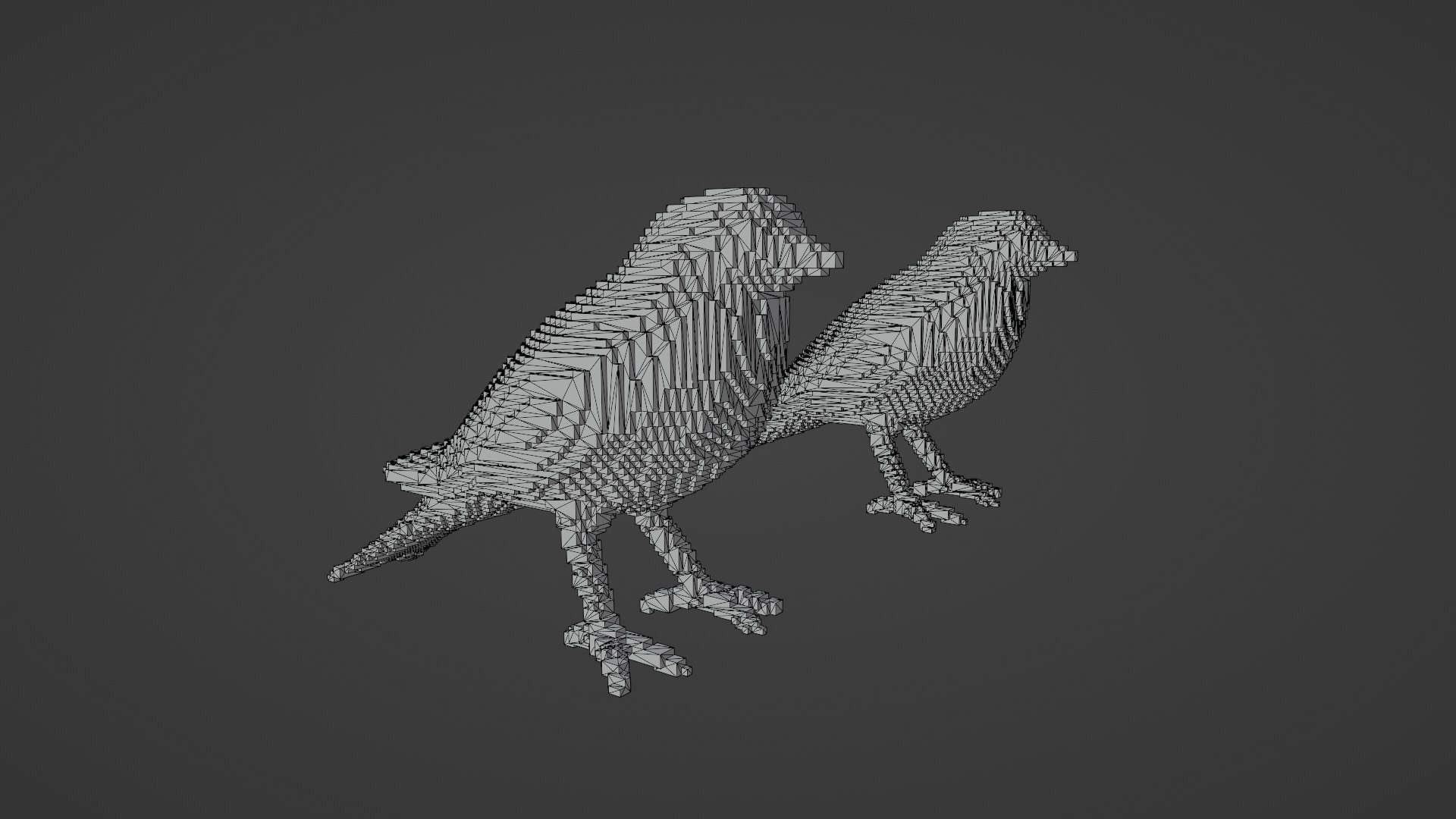 Voxel Bird 3D Model - TurboSquid 1864388