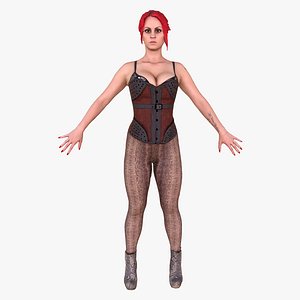 3D unreal scanning character