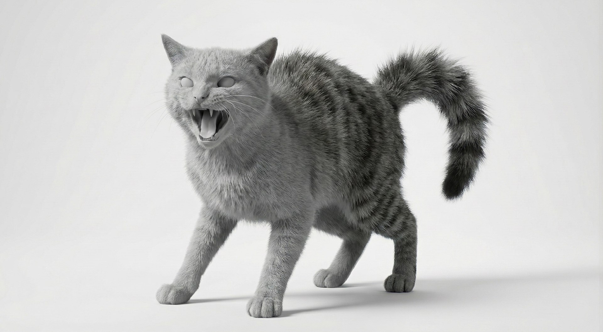 Tabby Cat Rigged Animated And Fur 3D Model - TurboSquid 2511289