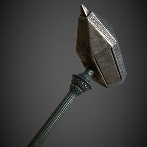 War Hammer Low-poly 3D model