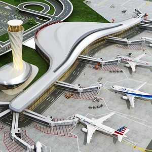 International Airport Vehicles and Planes - 1