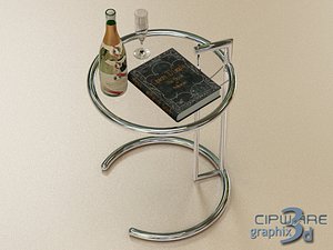 glass coffee table obj
